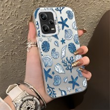 Ucuc Xiaomi Redmi Note 12 Pro 5g Uyumlu Sert Akrilik Arka Silikon Kenar Lens Koruma Şık Baskı Kılıf