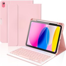 Five-E Apple iPad 10. Nesil 10.9 Inc Türkçe Karakterli Bluetooth Özellikli Kalemlikli Klavyeli Detachable Kılıf