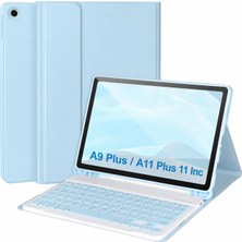 Five-E Samsung Galaxy Tab A11 Plus 11 Inc Türkçe Karakterli Bluetooth Özellikli Kalemlikli Klavyeli Detachable Kılıf