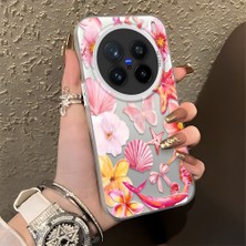 Ucuc Vivo X200 Pro Uyumlu Sert Akrilik Arka Silikon Kenar Lens Koruma Şık Baskı Kılıf