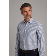 Bisse Gri Regular Fit Pamuk Cepli Spor Yaka Gömlek GMCZG3SP224005_D55