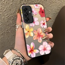 Ucuc Samsung Galaxy A16 4g/5g Uyumlu Sert Akrilik Arka Silikon Kenar Lens Koruma Şık Baskı Kılıf