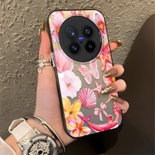 Ucuc Vivo X200 Pro Uyumlu Sert Akrilik Arka Silikon Kenar Lens Koruma Şık Baskı Kılıf