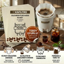 Kafiltro Toddy Uyumlu Cold Brew Filtesi  50 Adet 50X50 cm