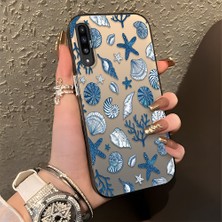 Ucuc Samsung Galaxy A50/A50S/A30S Uyumlu Sert Akrilik Arka Silikon Kenar Lens Koruma Şık Baskı Kılıf