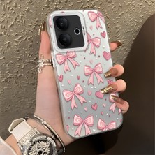 Ucuc Vivo V60 Lite 4g/5g Uyumlu Sert Akrilik Arka Silikon Kenar Lens Koruma Kılıf