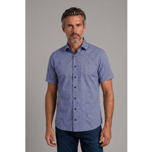 Bisse Lacivert Regular Fit Cepsiz Kisa Apaj Yaka Gömlek GMBSK261050_C39