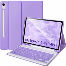 Five-E Samsung Galaxy Tab S10 Lite Türkçe Karakterli Bluetooth Özellikli Kalemlikli Klavyeli Detachable Kılıf