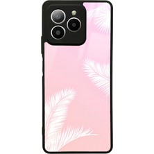 Spoyi Omix X7 Beyaz Palmiye Tasarımlı Glossy Telefon Kılıfı