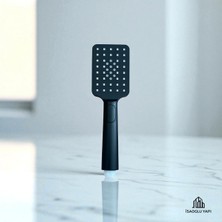 Empressco Isaoğlu Yapı Siyah Duş Telefonu Mat Siyah Fonksiyonlu Masajlı Duş Aksesuarı Kare Tasarım - Fiyatı, Yorumları