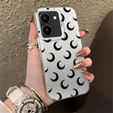 Ucuc Vivo Y27 5G/Y27S Uyumlu Sert Akrilik Arka Silikon Kenar Lens Koruma Şık Baskı Kılıf