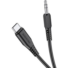 Qasul Type-C To 3.5mm Aux Kablo Usb-C Girişli Telefonlar Için Yüksek Ses Kaliteli Ses Adaptörü 1m