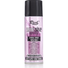 Rich 200 ml Stencil Sprey Yapıştırıcısı 11157 Kumaş ve Ahşap İçin Mükemmel Yapıştırıcı