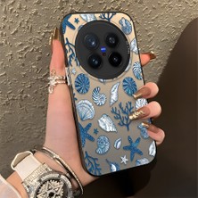 Ucuc Vivo X200 Pro Uyumlu Sert Akrilik Arka Silikon Kenar Lens Koruma Şık Baskı Kılıf