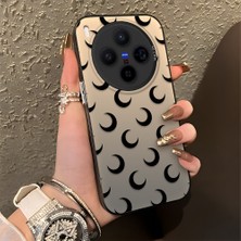Ucuc Vivo X300 Uyumlu Sert Akrilik Arka Silikon Kenar Lens Koruma Şık Baskı Kılıf