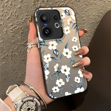 Ucuc Vivo X200 Fe Uyumlu Sert Akrilik Arka Silikon Kenar Lens Koruma Şık Baskı Kılıf