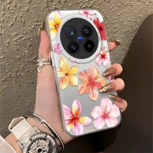 Ucuc Vivo X200 Pro Uyumlu Sert Akrilik Arka Silikon Kenar Lens Koruma Şık Baskı Kılıf