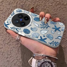 Ucuc Vivo X200 Pro Uyumlu Sert Akrilik Arka Silikon Kenar Lens Koruma Şık Baskı Kılıf