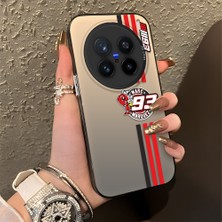Ucuc Vivo X200 Pro Uyumlu Sert Akrilik Arka Silikon Kenar Lens Koruma Şık Baskı Kılıf