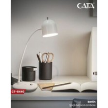 Cata Berlin Şarjlı Masa Lambası Beyaz Renk 8440B