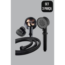 Empressco Cocovia Turbo Duş Seti | 5 Fonksiyonlu Pervaneli Duş Başlığı + Mafsal + Hortum Set ( Set 3 Parça ) - Fiyatı, Yorumları