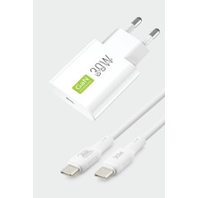 Subzero Samsung S24 Uyumlu Gan Teknolojili 30W Ultra Slim Şarj Aleti + Usb-C To Type-C Kablo