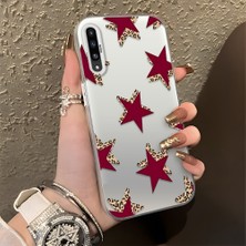 Ucuc Samsung Galaxy A50/A50S/A30S Uyumlu Sert Akrilik Arka Silikon Kenar Lens Koruma Şık Baskı Kılıf