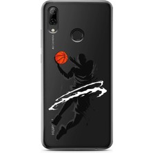Spoyi Huawei P Smart 2019 Basketbolcu Tasarımlı Süper Şeffaf Telefon Kılıfı
