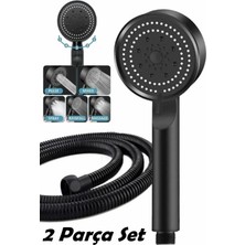 Empressco Sardıcı 5 Fonksiyonlu Duş Başlığı ve Siyah Duş Hortumu 150 cm Set - Fiyatı, Yorumları