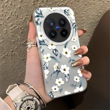 Ucuc Vivo X200 Pro Uyumlu Sert Akrilik Arka Silikon Kenar Lens Koruma Şık Baskı Kılıf