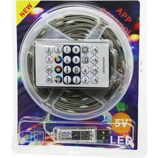 Savarga 9mt  Kumandalı - USB Li  Rgb Şerit LED  0.4W/M - 20LM/LED   -20+55°c (4801)