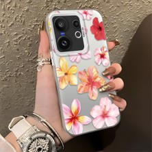 Ucuc Vivo X200 Fe Uyumlu Sert Akrilik Arka Silikon Kenar Lens Koruma Şık Baskı Kılıf