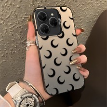 Ucuc Tecno Spark 20 Pro 4g/5g Uyumlu Sert Akrilik Arka Silikon Kenar Lens Koruma Şık Baskı Kılıf