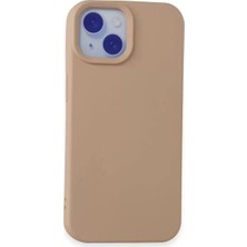 Sh Ticaret Iphone 15 Kılıf Nano Içi Kadife Silikon - Pudra