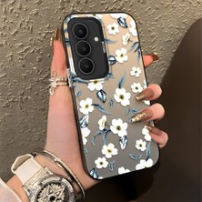 Ucuc Samsung Galaxy S25 Fe Uyumlu Sert Akrilik Arka Silikon Kenar Lens Koruma Şık Baskı Kılıf