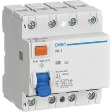 Chint Nl-1 4X40A Kaçak Akım Rölesi 30MA 6ka Tek Bara