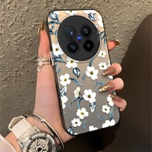 Ucuc Vivo X200 Pro Uyumlu Sert Akrilik Arka Silikon Kenar Lens Koruma Şık Baskı Kılıf