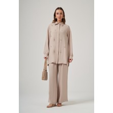 Nuss 1064 Taş Işlemeli Pantolonlu Takım