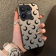 Ucuc Vivo X200 Fe Uyumlu Sert Akrilik Arka Silikon Kenar Lens Koruma Şık Baskı Kılıf