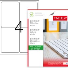 Jokey Kırtasiye Kendinden Yapışkanlı Injet/laser/a4 Formunda Sticker/etiket 99.1mm x 139MM (100.YAPRAK/400 Etiket)