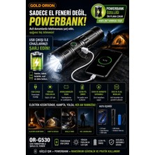 Gold Orion Powerbanklı Fener