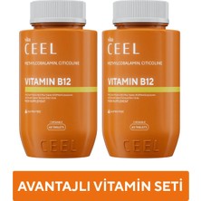 Vita Ceel CEEL 2'li Vitamin B12 Plus Metyhcobalamin Citicoline 60 Tablet Gluten Free Besin Takviyesi