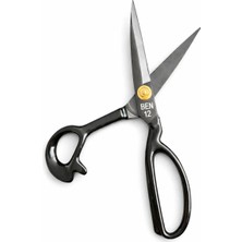İğne İzi Profesyonel Siyah Terzi Makası - 31.5 Cm, 12INÇ Paslanmaz Çelik - Tailor Scissors – 12” Professional Fabric Shears