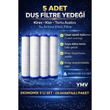 Empressco Ymv 5 Adet Kireç Pas Tortu Arındırıcı Engelleyici Filtre Filtreli Duş Başlığı Yedek Arıtma Filtresi - Fiyatı, Yorumları