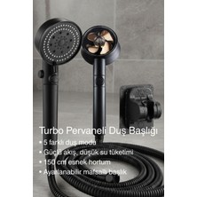 Empressco Khakma Turbo Pervaneli Pratik 5 Fonksiyonlu Duş Seti, Duş Başlığı, Hortum, Askı (3’lü Set) - Fiyatı, Yorumları