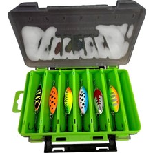 Powerex Typhoon Mepps Turna Mix Set Çift Traflı 14 Gözlü Kutu 6ADET Döner Kaşık 16GR 5cm
