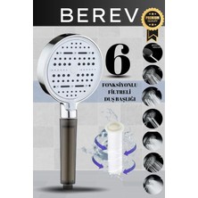Empressco Berev 6 Fonksiyonlu Filtreli Krom Duş Başlığı Su Tasarruflu Basınçlı Kireç Klor Önleyici - Fiyatı, Yorumları