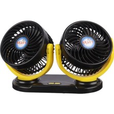Monte Lua 12 Volt Dc USB Girişli Masaüstü 2’li Plastik Ev, Ofis, Araç Fanı