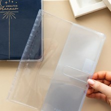 Paperora Charm Takılabilen A5 Şeffaf Ajanda Defter Kılıfı – Spiralli Lastiksiz Modellerle Uyumlu