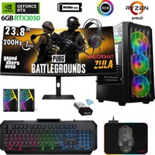Xaser Armor X120 Ryzen 5 5500 32GB Ram 1tb M.2 Nvme SSD RTX3050 24" 200Hz Oyuncu Tavsiye Sistem